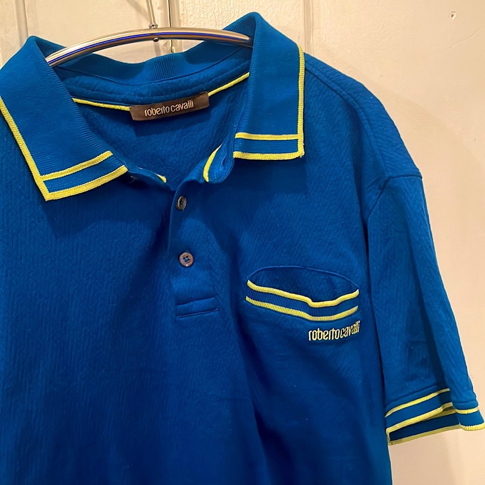 Roberto Cavalli Tennis Polo . Mens Large. GREAT CONDITION !!!